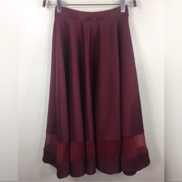 ASOS Dresses & Skirts - Asos Skirt Size 0 Circle A-Line Mesh Hem